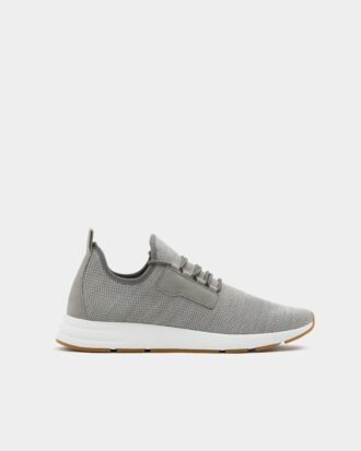 Grey mesh sock sneakers
