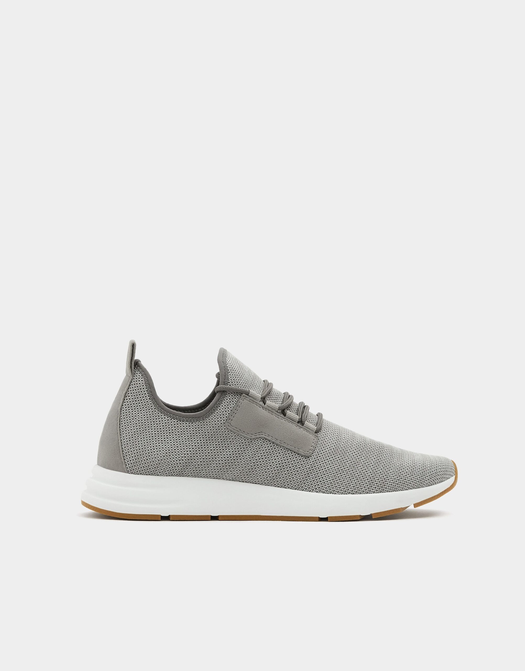 Grey mesh sock sneakers