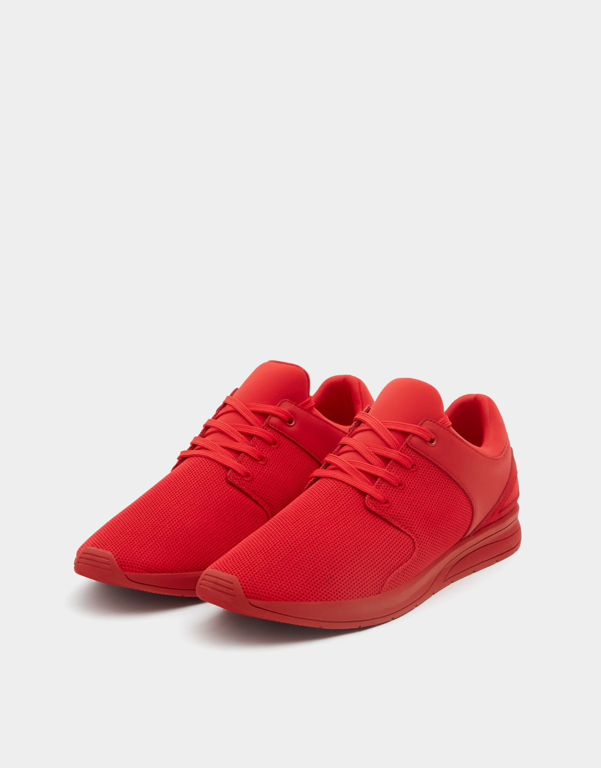 Red technical fabric sneakers - Imagem 2