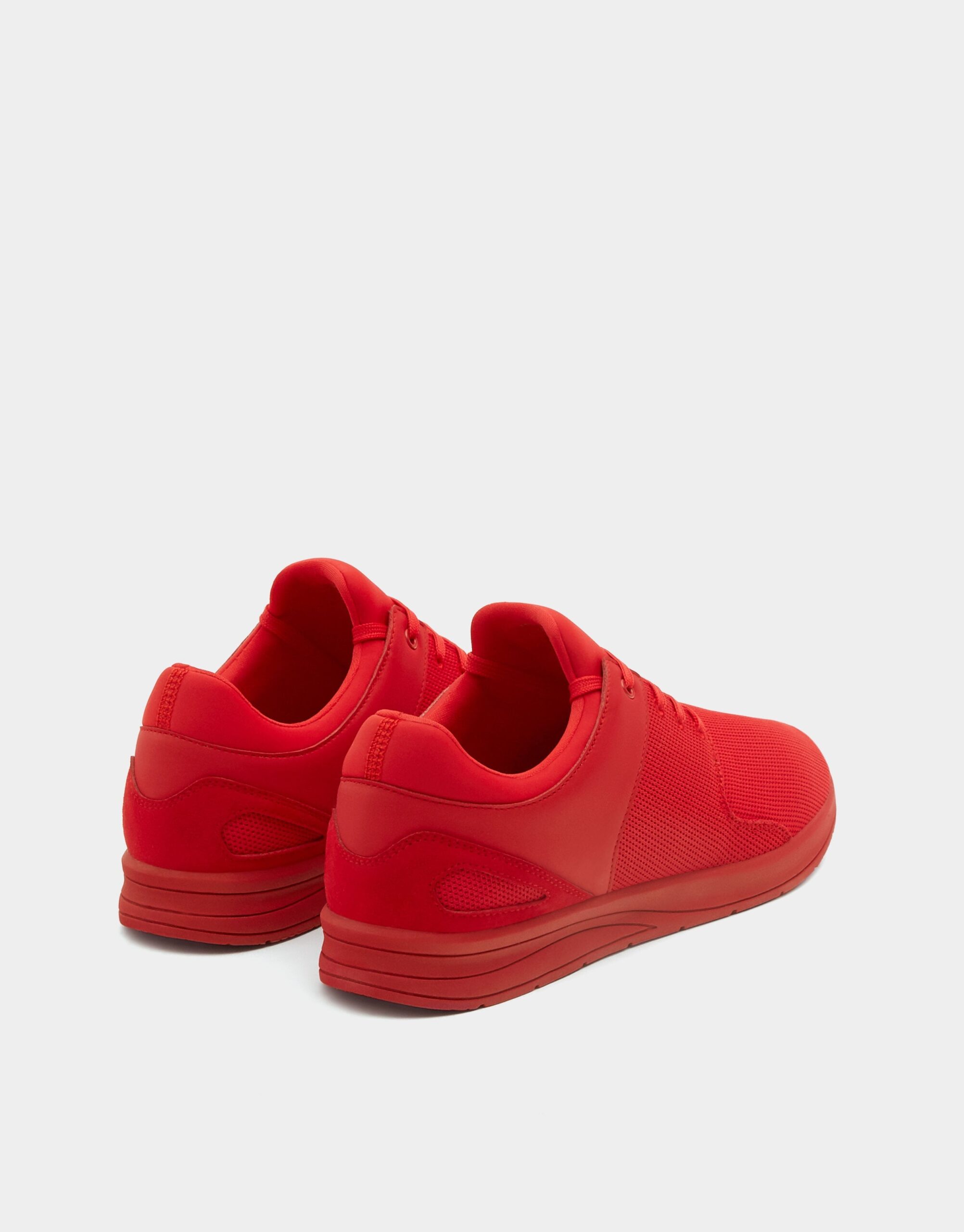 Red technical fabric sneakers - Imagem 3